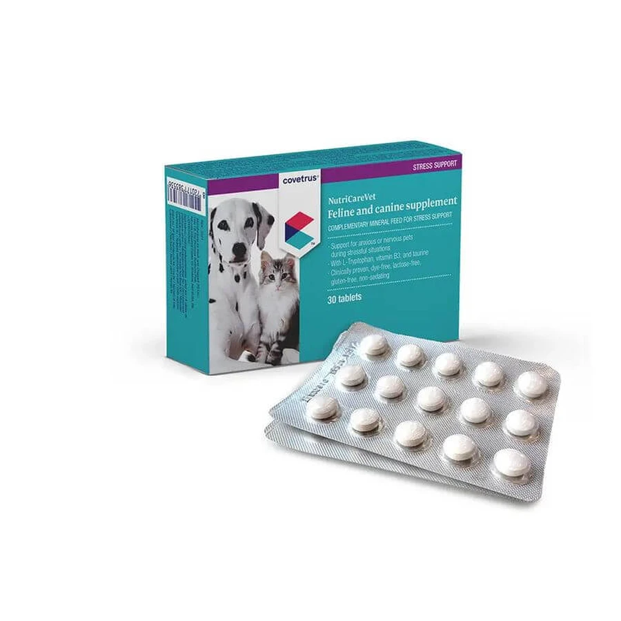 Covetrus Nutricarevet Anti-Stress pour chiens et chats, 30Cpd