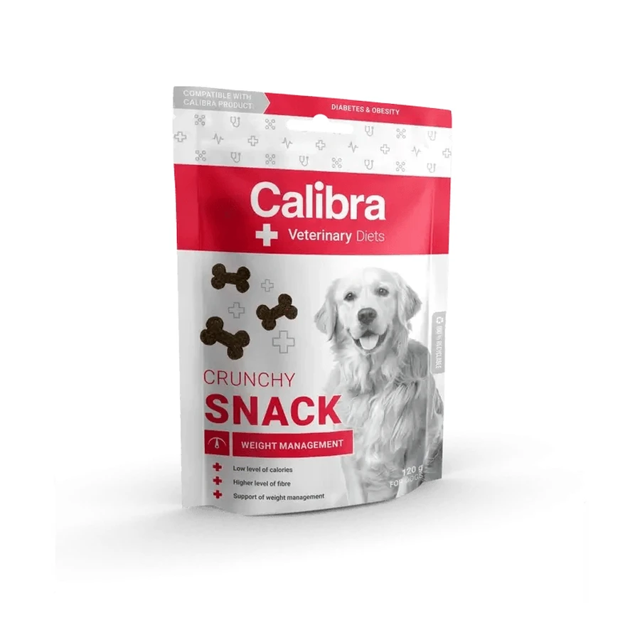 Calibra Vet Dieet Hond Crunchy Snack Gewichtsbeheersing 120G