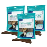 Virbac Veggiedent Fr3sh M, gebitssnacks voor honden van middelgrote rassen, pak 3 eenheden