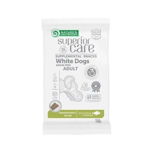 Natures Protection Superior Care Witte Honden Snack Voor Honden Hypoallergeen. Witte Vis Dental 110Gr