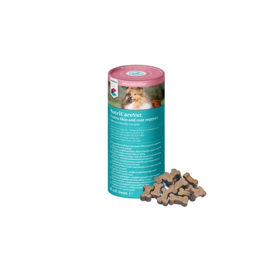 Covetrus Nutricarevet Skin & Coat pour chiens, 60Chews