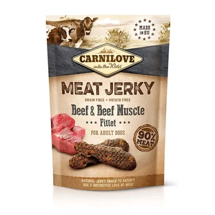 Carnilove Jerky Beef & Beef Fillets 12X100Gr snack for dogs