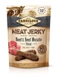 Carnilove Jerky Rundvlees &amp; Rundsfilets 12X100Gr snack voor honden