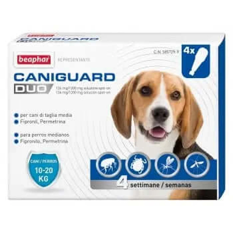 Beaphar Caniguard Duo M 10-20Kg 4Pip