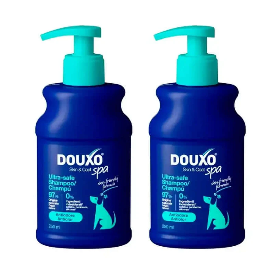 Douxo Skin & Coat Spa Anti-Schmerz Shampoo für Hunde, Packung 2 x 250 ml