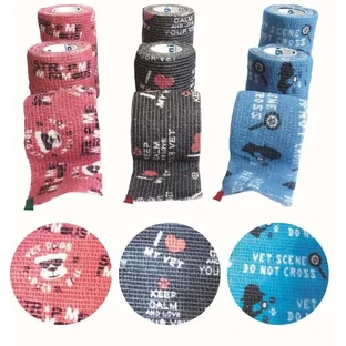 Bandage adhésif Fun Strap 10Cmx4,5M, 4 X Modèle, 12Ud