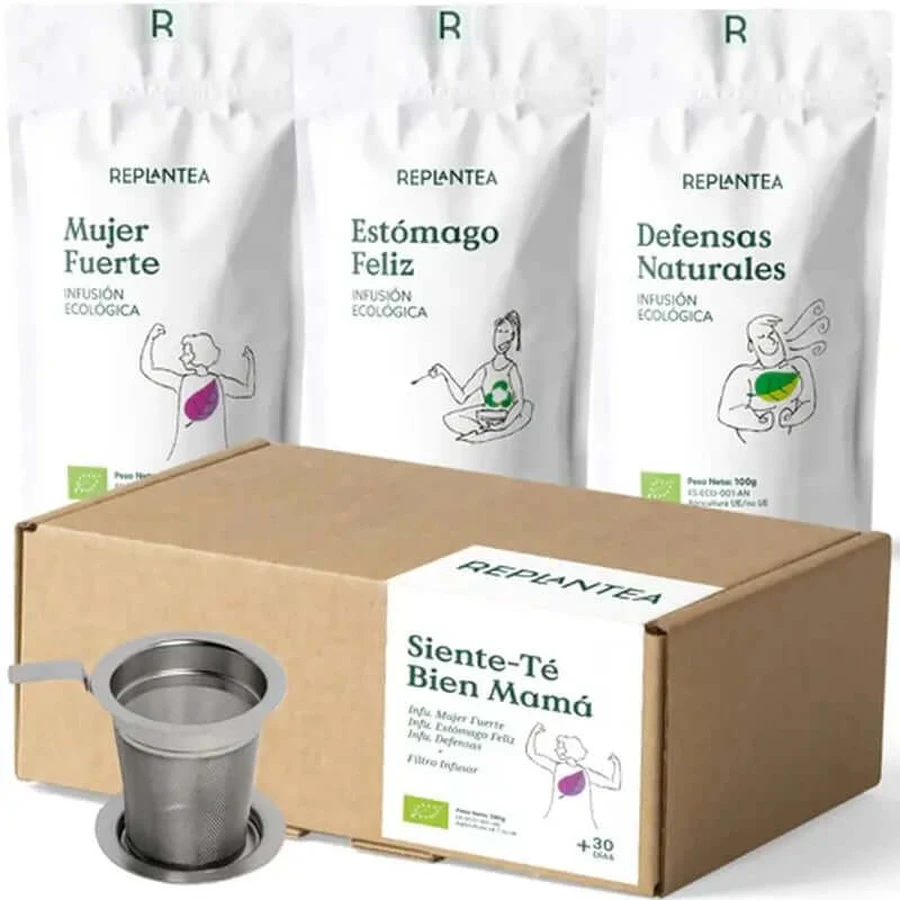 Replantea Feel-Good Mommy Tea Pack With Filter, 3 units