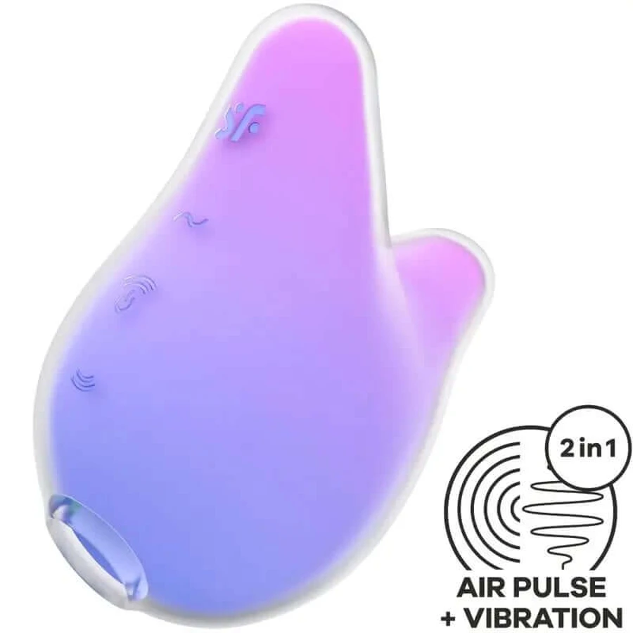 Satisfyer Mermaid Vibes Stimulator & Vibrator Violet & Pink