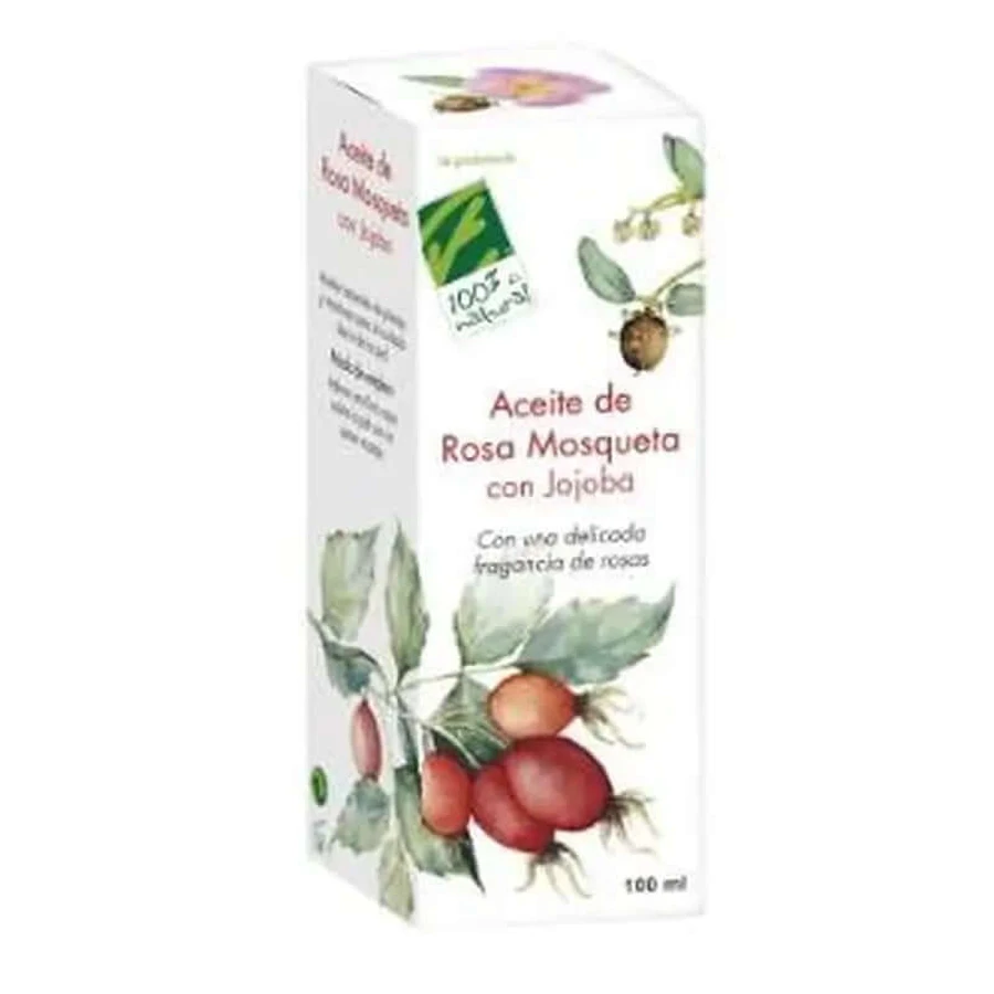 Honderd procent natuurlijke jojobaolie met rozenbottelolie 100 ml