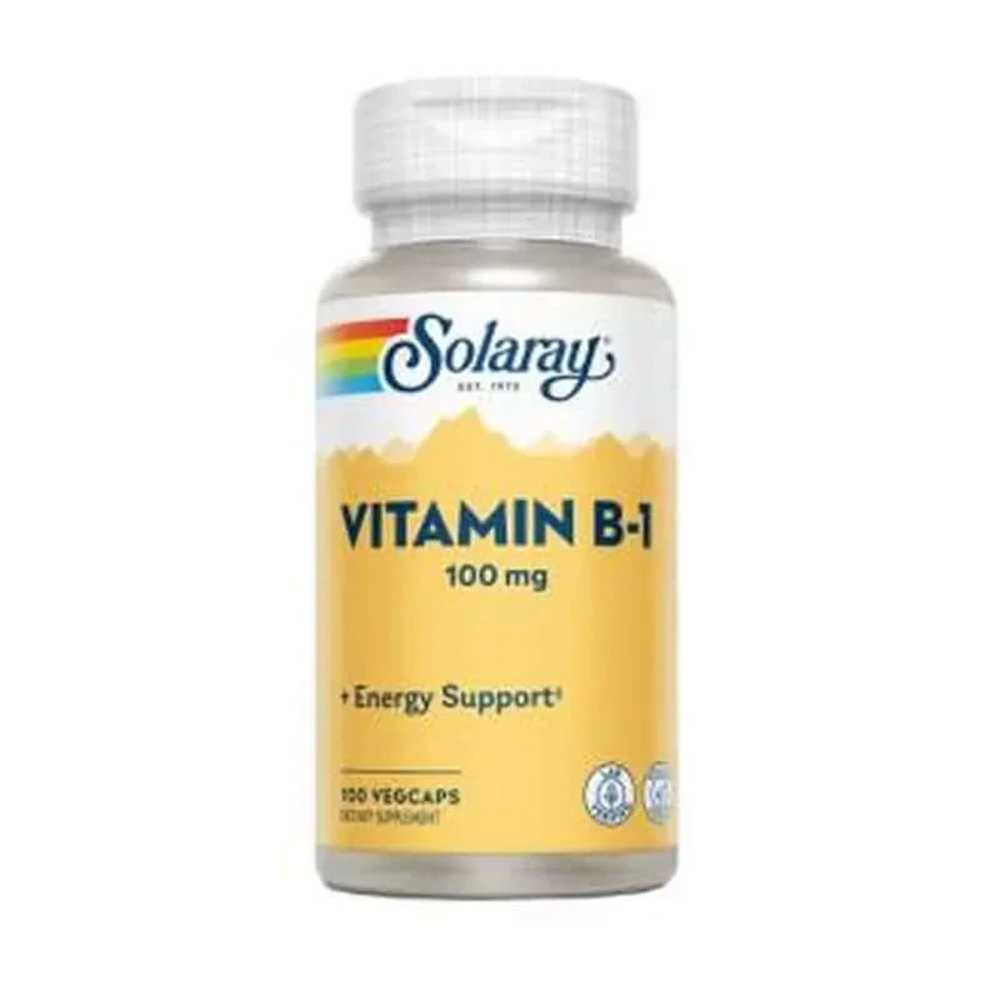 Solaray Vit. B1 100Mg. 100 Capsules
