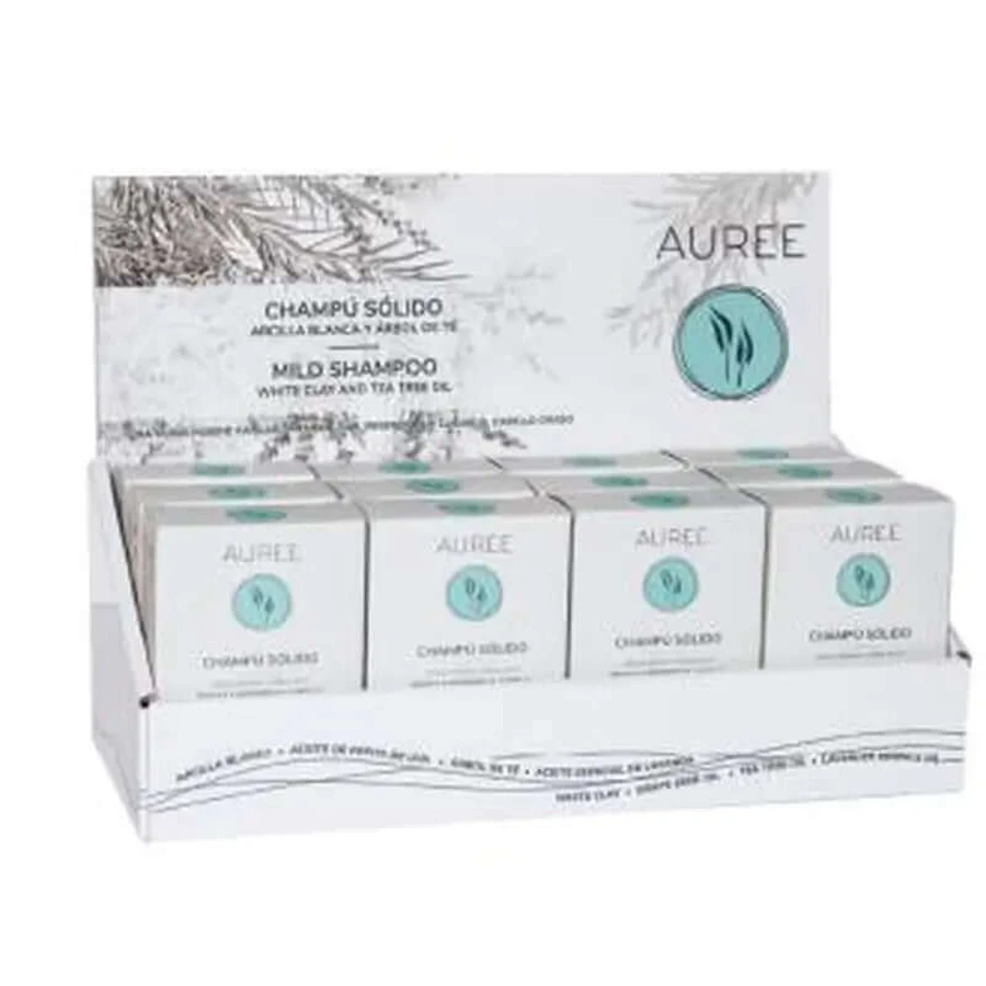 Auree Șampon Solid Display 12Uds
