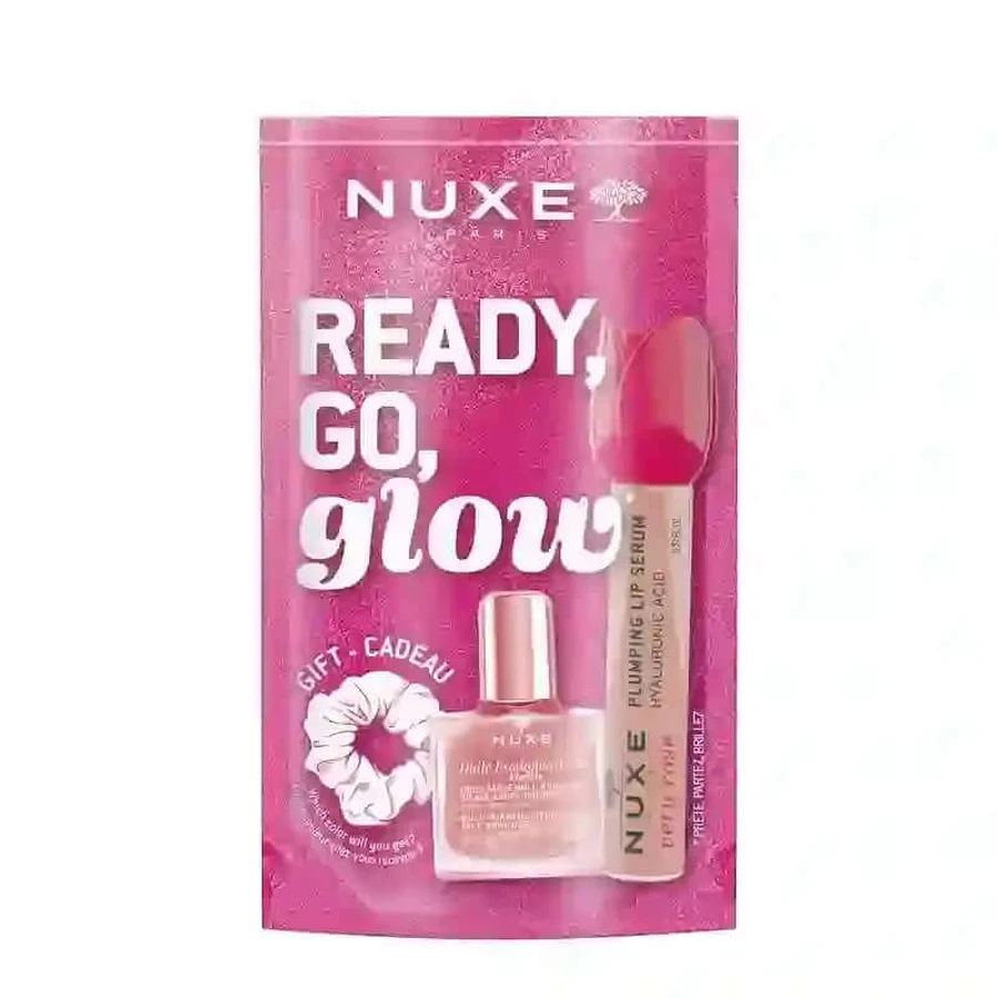 Nuxe Very Rose Glow On The Go Roze Set Lippenstift + Bloemenhuls