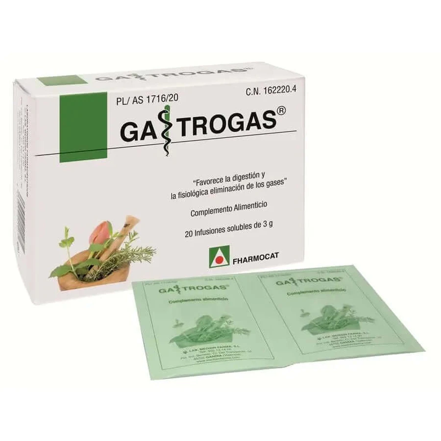 Fharmocat Gastrogas, 20 Sobres De 3 Gr