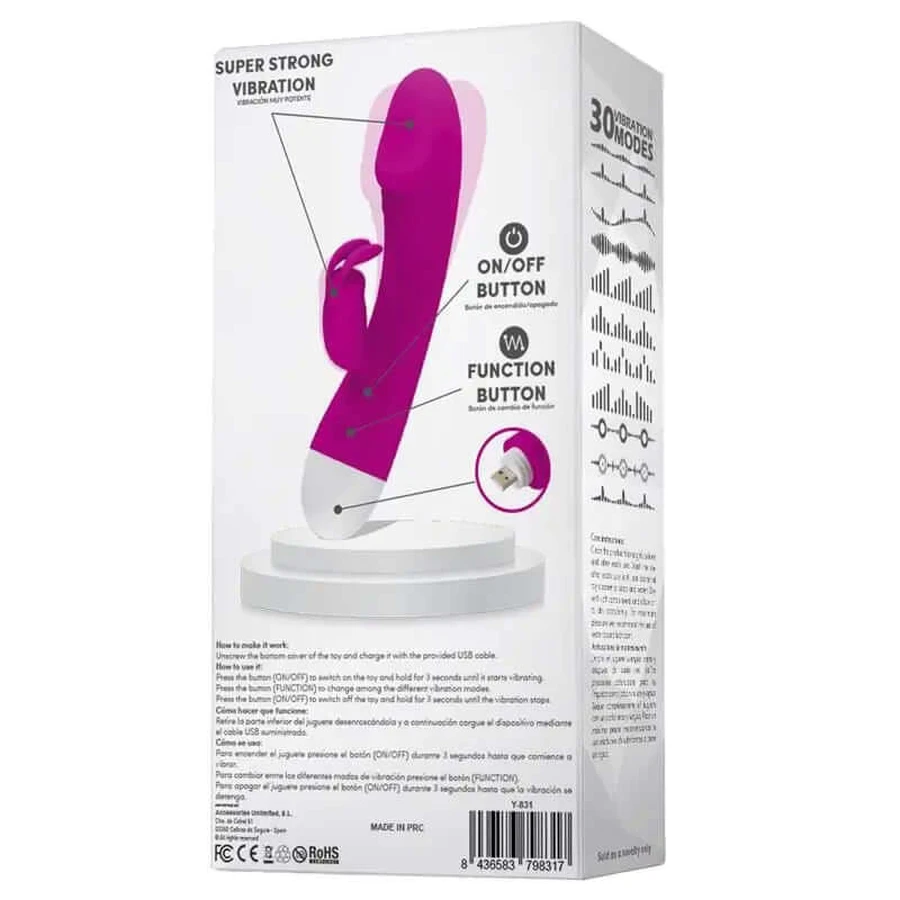 Latetobed Vibrador Impermeable Silicona