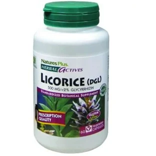 Natures Plus Licorice (Dgl) Licorice500Mg, 60 Capsules Herbal Actives