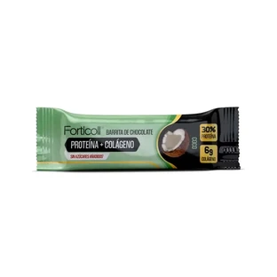 Forticoll Snack Proteína Colágeno Coco Caja 12 Barritas X 50Gr
