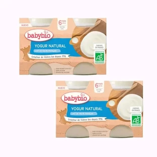 Babybio Yoghurt Naturel Koe, pak 2 x 2X130 gr