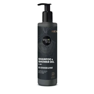 Organic Shop Organic Shop Invigorating Shampoo & Shower Gel 2 In 1 Oak Bark & Mint, 280 Ml