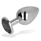 Ohmama Plug Anal Con Cristal Negro 8 Cm