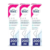 Veet Minimal Depilatory Cream Sensitive Skin, 3x200ml
