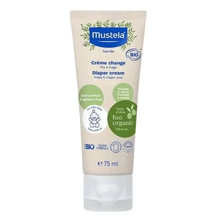 Crème pour le change Mustela Organic, tube de 75 ml