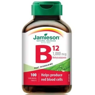 Jamieson Vitamine B12 1000Mcg , 100 tabletten