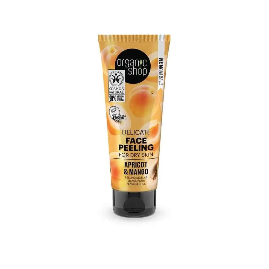 Organic Shop Sanftes Gesichtspeeling für trockene Haut Aprikose & Mango von Organic Shop, 75 Ml