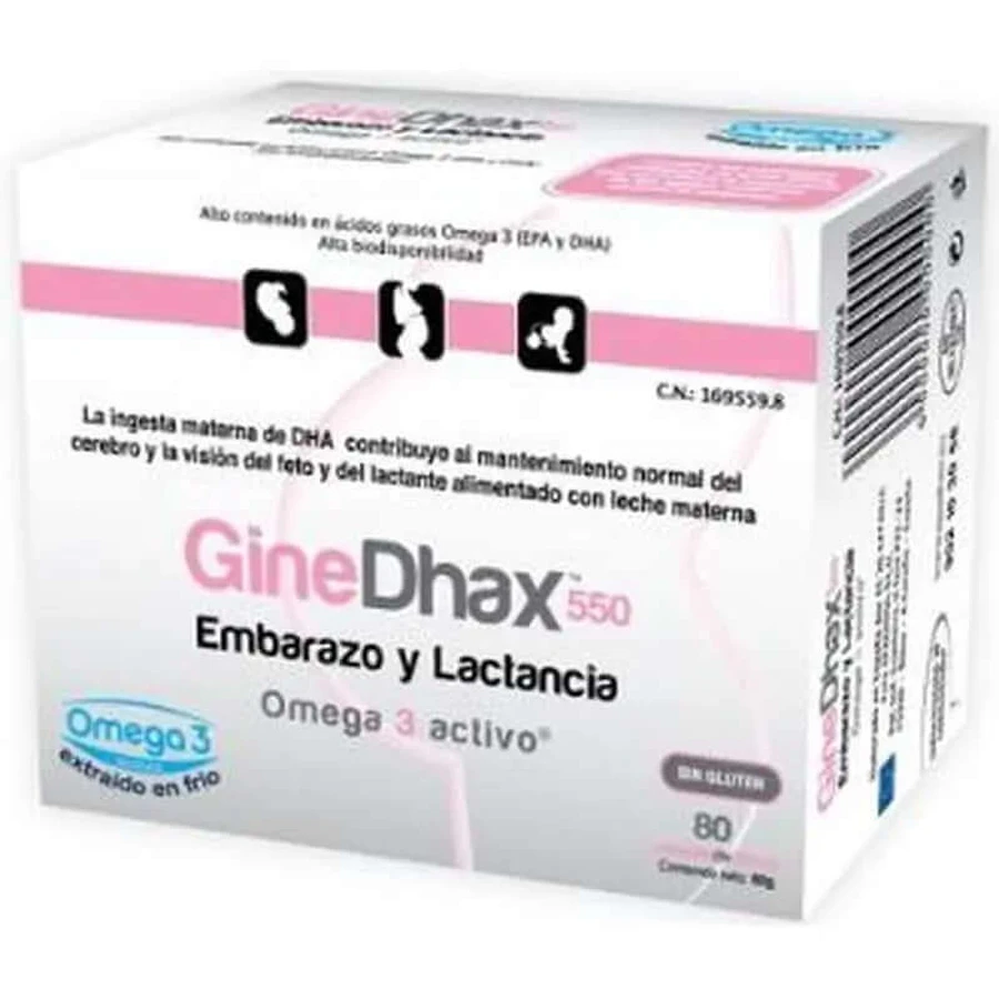 Epadhax Ginedhax Schwangerschaft 550Mg. 80 Kapseln