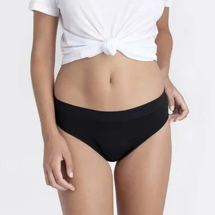 Platanomelón Kiwitas Classic Sporty Braguitas Menstruales Negro T / Xs