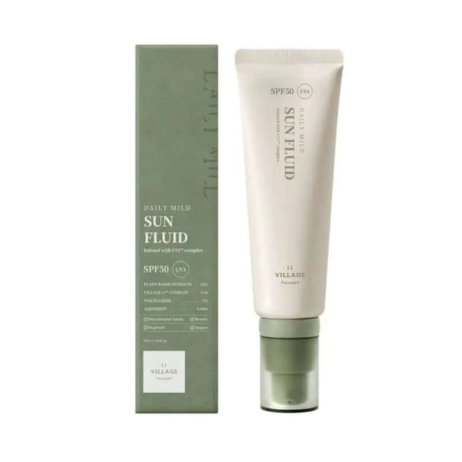 Village 11 Factory Dagelijkse Milde Zonnecrème , 50 ml