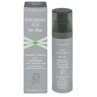 L'Erbolario Men's Hyaluronic Acid Face Cream 24 Hours 50Ml
