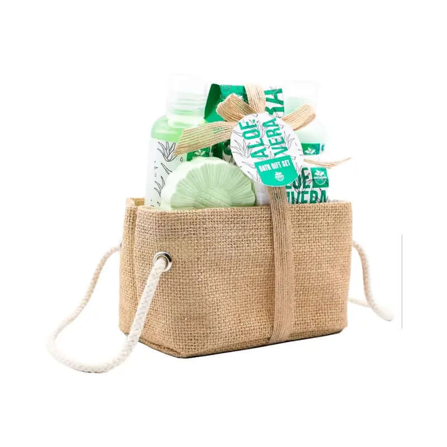Becasan Aloe Vera Burlap Basket