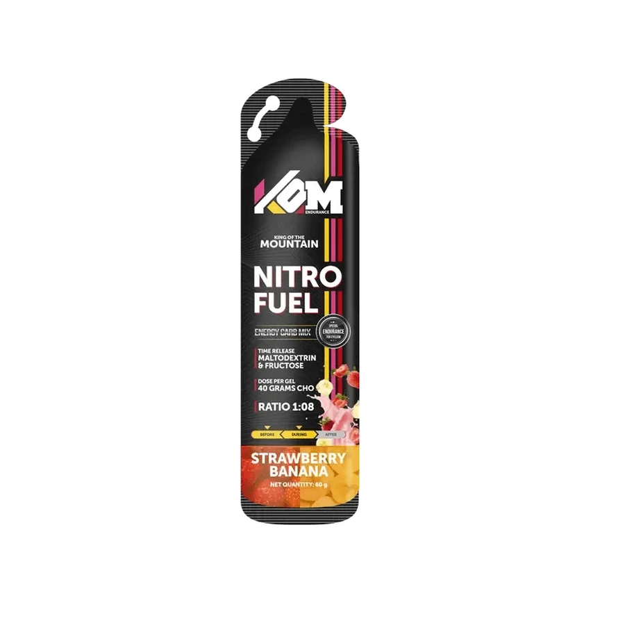 Kom Endurance Sports Nutrition Gels, pudełko 18 żeli po 60 g, smak truskawkowo-bananowy.: ceny i cechy