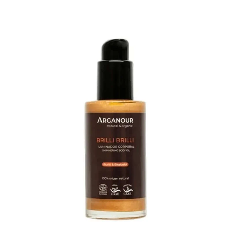 Arganour Corporal Brilli Brilli - Iluminador Corporal Natural, 100 Ml