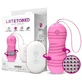 Latetobed Huevo Vibrador Con Rotación Control Remoto Usb Silicona Rosa