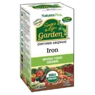 Natures Plus Garden Source Of Life Iron Iron Iron, 30 Capsules