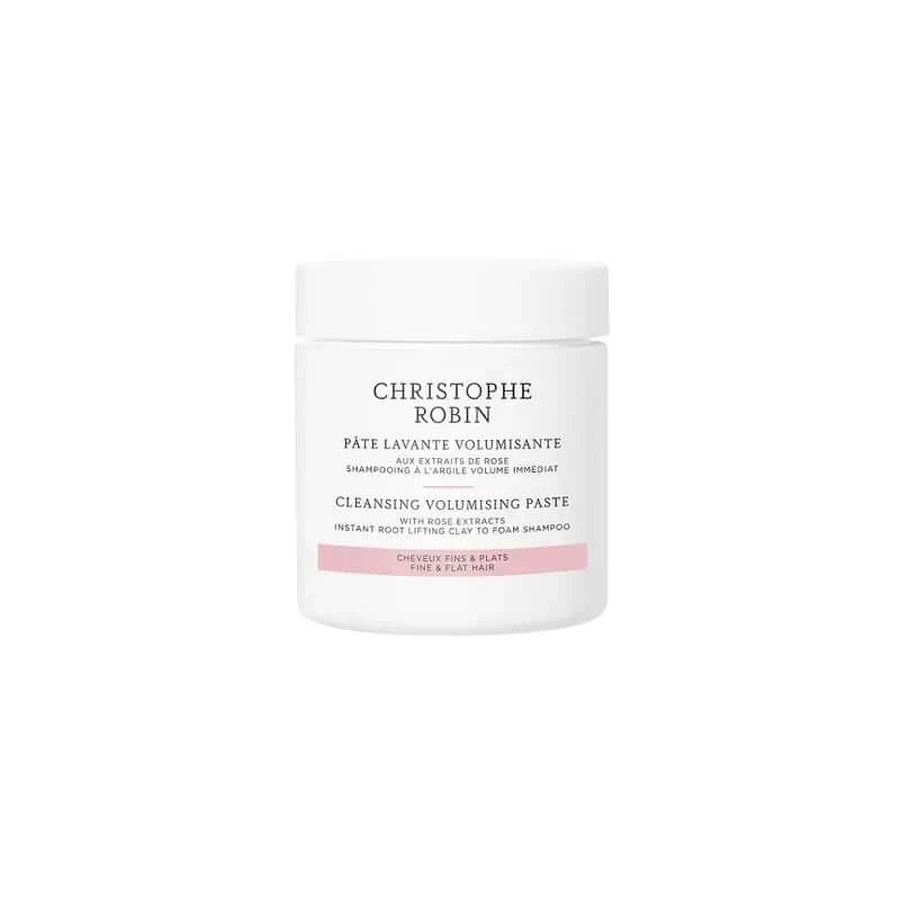 Christophe Robin Pâte Nettoyante Volumisante Pure aux Extraits de Rose - Format Voyage, 75 ml