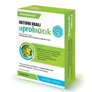 Strong Nature Active Carbon + Probiotic 10+10 Capsules