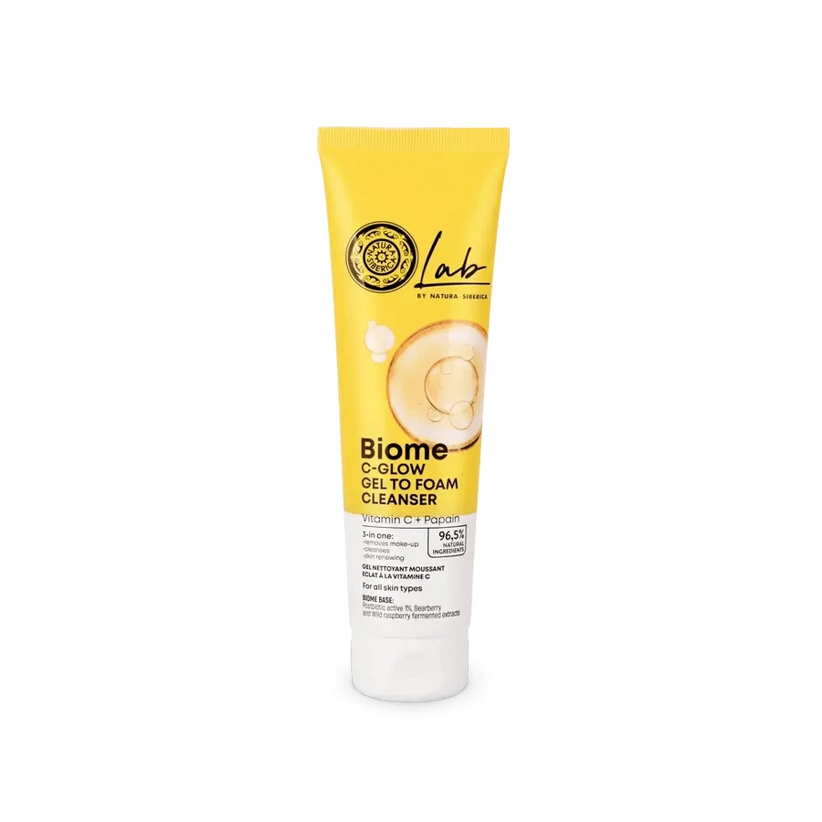 Natura Siberica Gel Limpiador Facial Espumante Cglow, 140 Ml