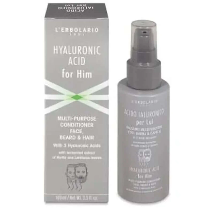 L'Erbolario Homme Baume Visage Acide Hyaluronique Barbe 100Ml