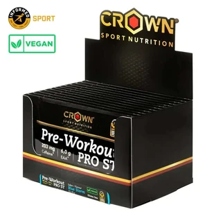 Crown Sport Nutrition Pre Workout Pro St Blue Storm Single Dose , 24 x 15 grammes