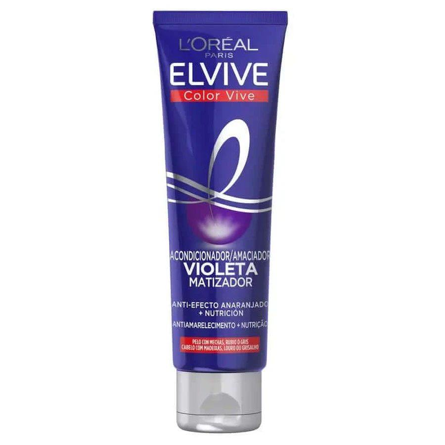 L'Oréal Paris Elvive Color Vive Violet Mattifying Conditioner for highlighted, blonde or gray hair 150Ml