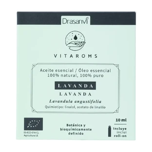 Drasanvi Vitaroms Lavendel etherische olie Bio , 10 ml