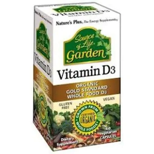 Natures Plus Garden Source Of Life Vitamina D3, 60 Cápsulas