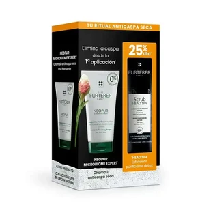 Rene Furterer Neopur Anti-Dandruff Droogshampoo150Ml + Head Spa Zuiverende Detox Exfoliërende Scrub 150Ml