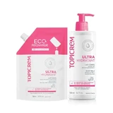 Topicrem Pack Uh Body Milk 500 Ml + Body Milk Refill 500 Ml 50%.