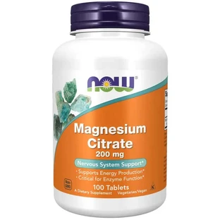 Now Magnesiumcitraat 200 Mg, 100 tabletten
