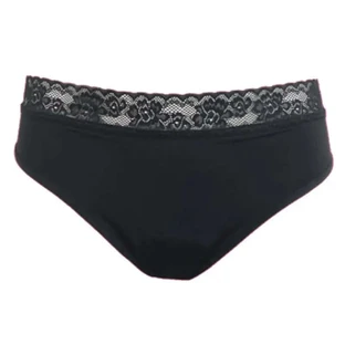 Enna Menstrual Panty Floral Classic Dia - Heavy Flow Size S,Black