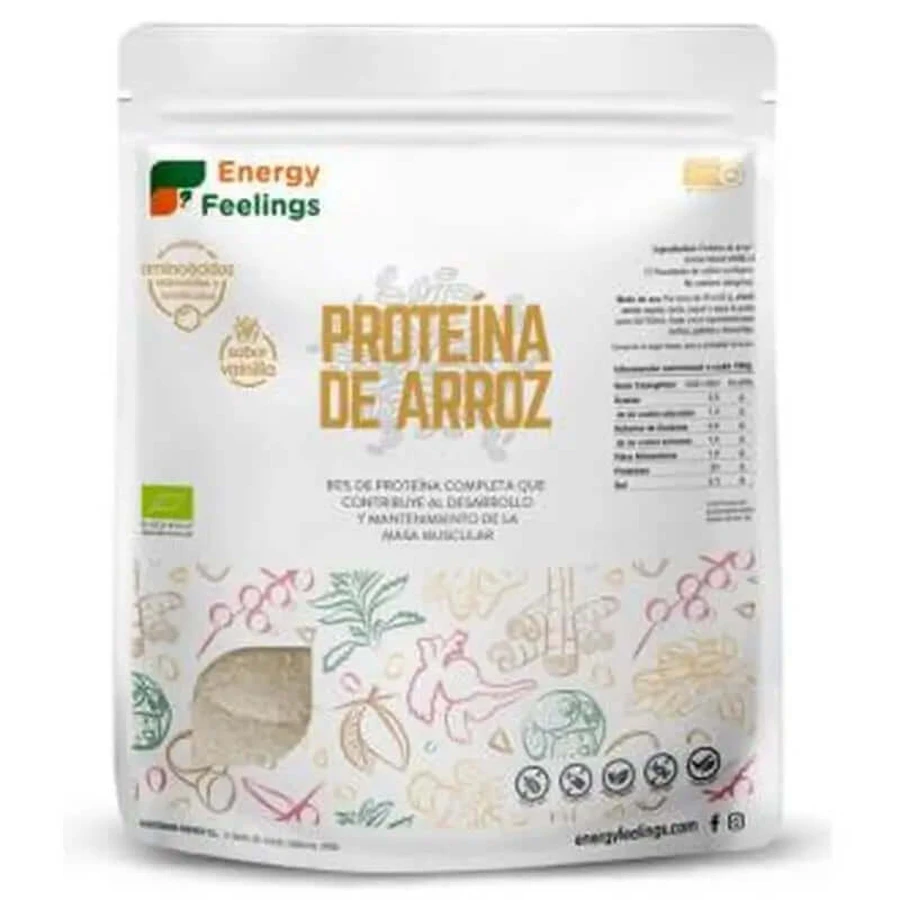 Energy Feelings Rice Protein Vanilla 1Kg. Eco Vegan Sg