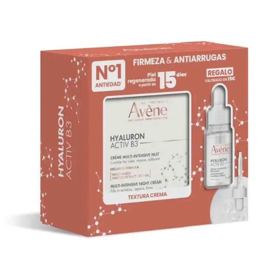 Avène Pack Hyaluron Activ B3 Cremă regenerantă + Ser antiîmbătrânire